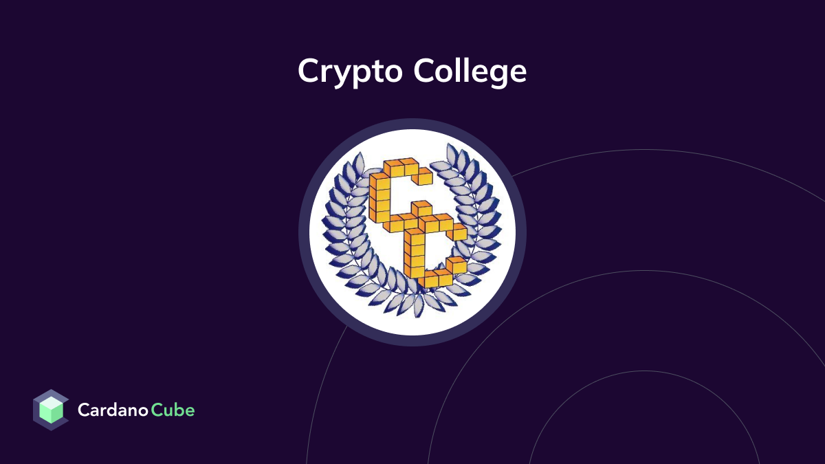 Crypto College (NFT) on the Cardano Blockchain Prices, Charts, Teams